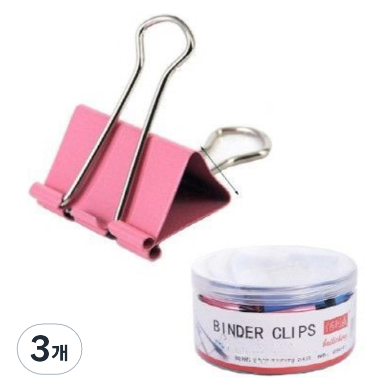 마다꾸미 사무용 바인더 더블클립 41mm, 3개, 24개입, 대 17,100원
