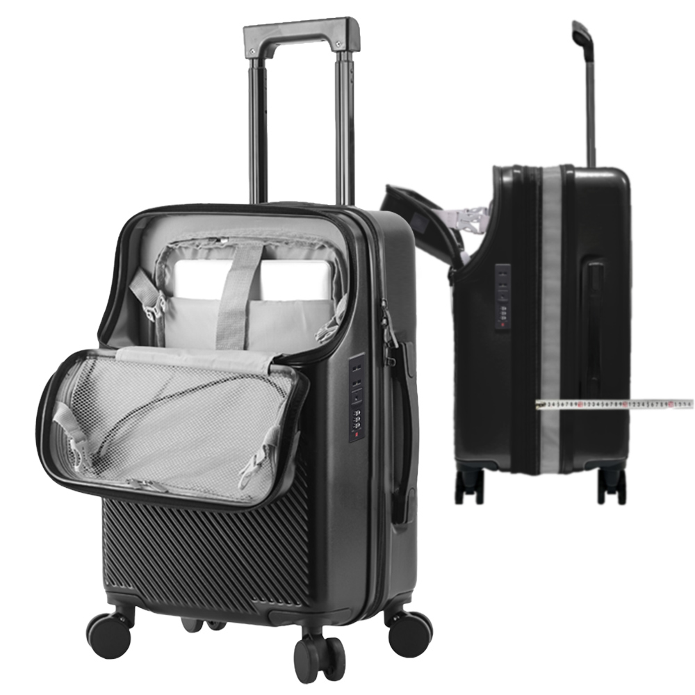 민트스쿨 확장형 하드캐리어 앞포켓 전면개방 20 22 24 26 인치 58,800원