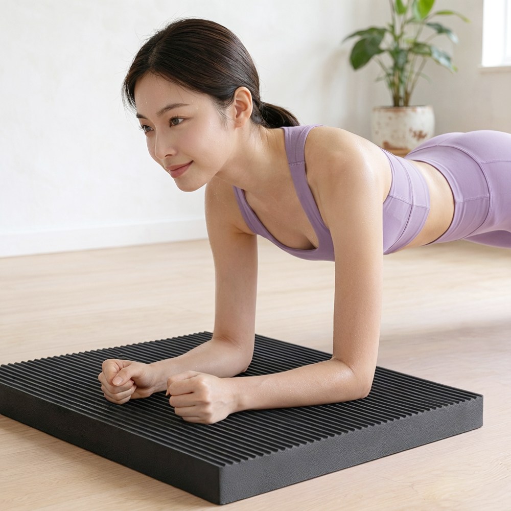 Mayho 필라테스 요가매트 폭신 두꺼운 밸런스 패드 홈트 운동 무릎 보호 매트, 1개, 블랙 21,900원