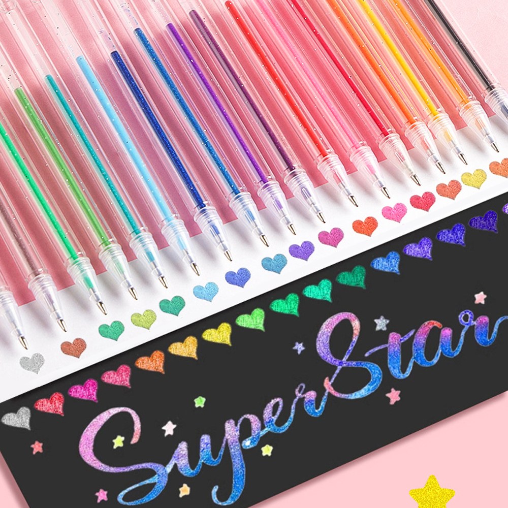 드림팩토리 트윙클 반짝이볼펜 글리터 젤펜, 1개, 48색 19,800원