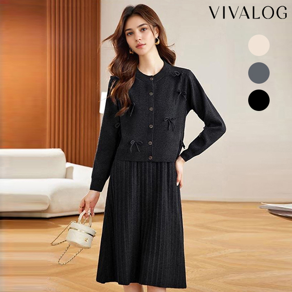 [비바로그] 피레어 가디건 투피스 원피스 세트 38,700원