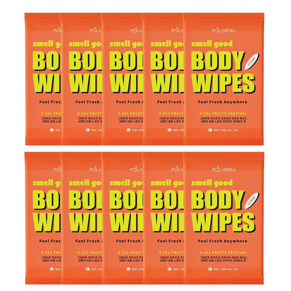 [폴라레나]스멜굿에코 생분해 바디물티슈 19,800원