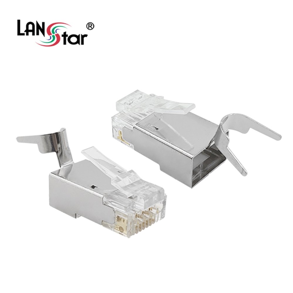 LANstar 랜 커넥터 CAT.7 STP PASS EZ 콘넥터 1개입 LS-EZ-750 750원