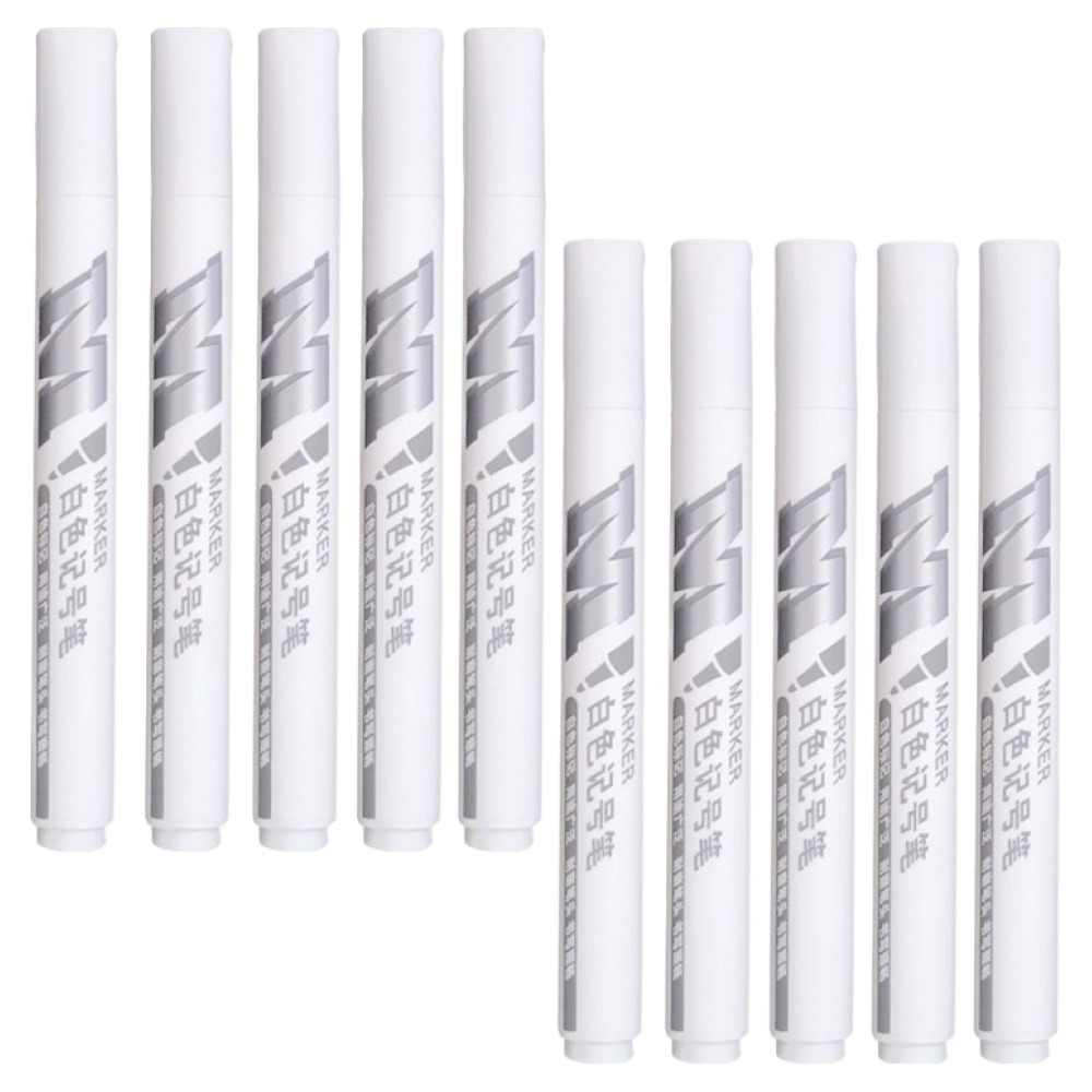 엠앤지 유성 마카펜 화이트, 10개, 1색 9,600원