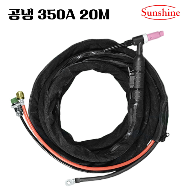 SUNSHINE 알곤 티그 TIG 350A 공냉 토치 세트 4M, 6M, 8M, 10M, 15M, 20M, 30M, 1개, SDTA350-20M 283,000원