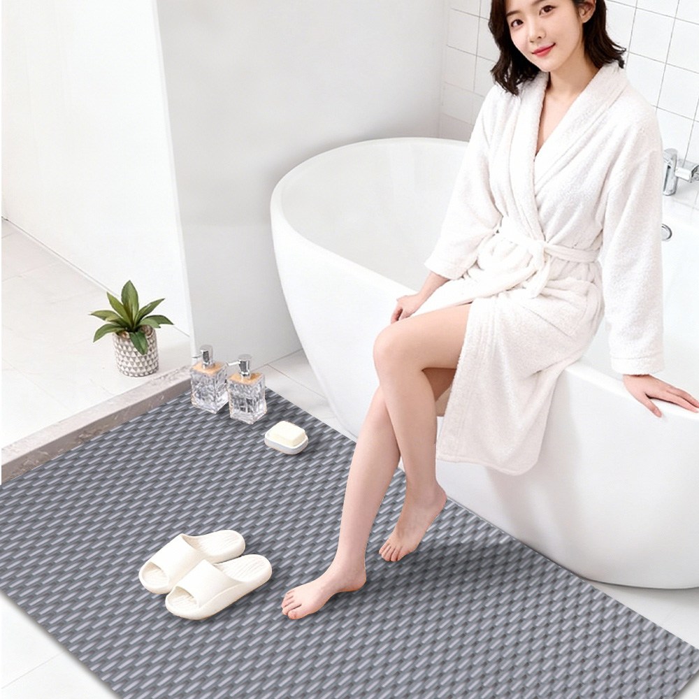 LareinaT 빠른 물빠짐 욕실 발매트 미끄럼방지 패드 화장실 발매트 안전 욕실매트, 1개, 다크 그레이 44,990원