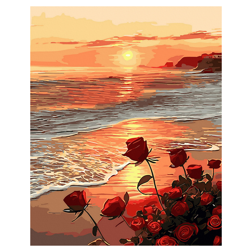 플레이어바웃 DIY 유화 그림그리기 세트 40 x 50 cm, 해변가 장미(GX45632), 1세트 15,900원