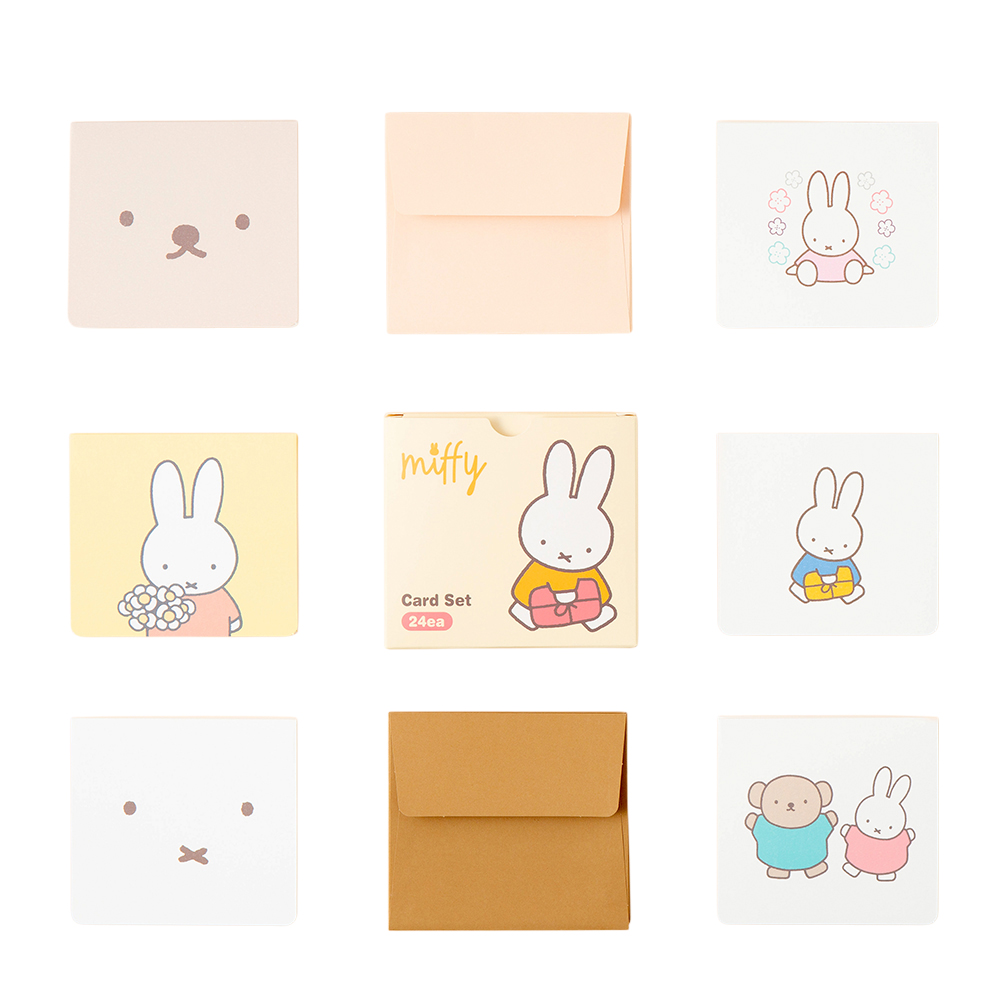 스튜디오에잇 미피 카드 6종 x 4p + 봉투 2종 x 12p 세트 10,000원