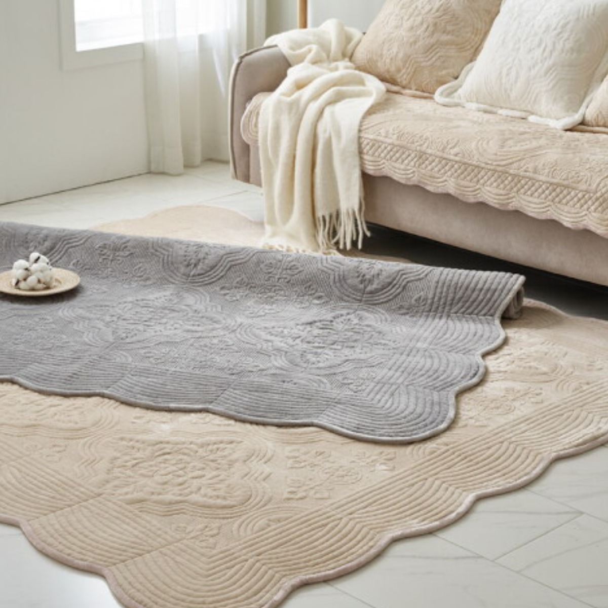 [루나앤슬립] ★1+1★[점보특대형]목화솜 극세사 카페트 2종 84,900원