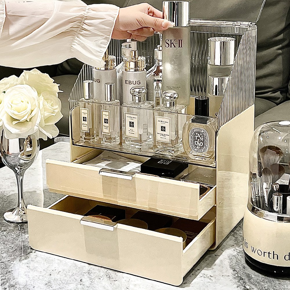 쿠팡품절대란 루시아이 미드센추리 모던 대용량 화장품 정리함 33,030원