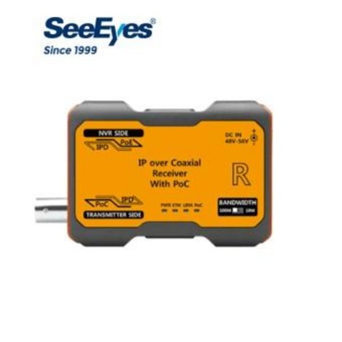 씨아이즈 SeeEyes SC-IPR07P RX 1채널 EOC 전원 중첩 IP 전송장치 98,400원