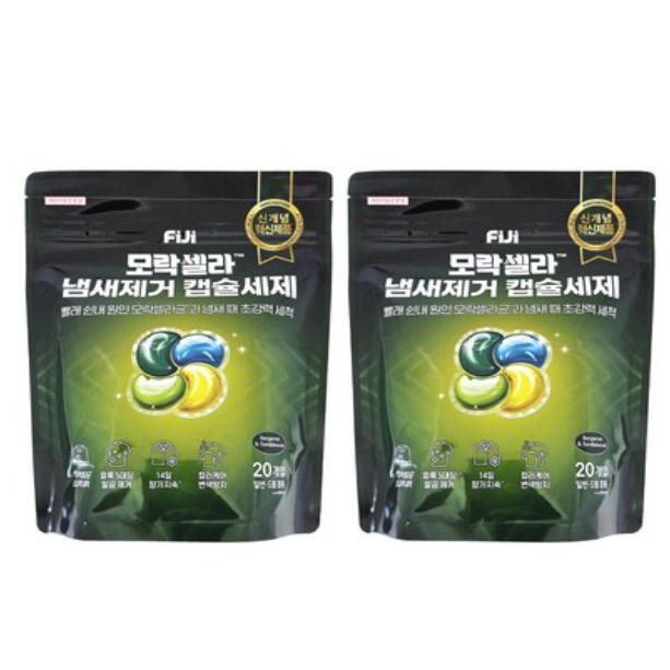(땀냄새빨래쉰내제거) 피지 모락셀라 냄새제거 부스터 캡슐 26개입 . 37,990원