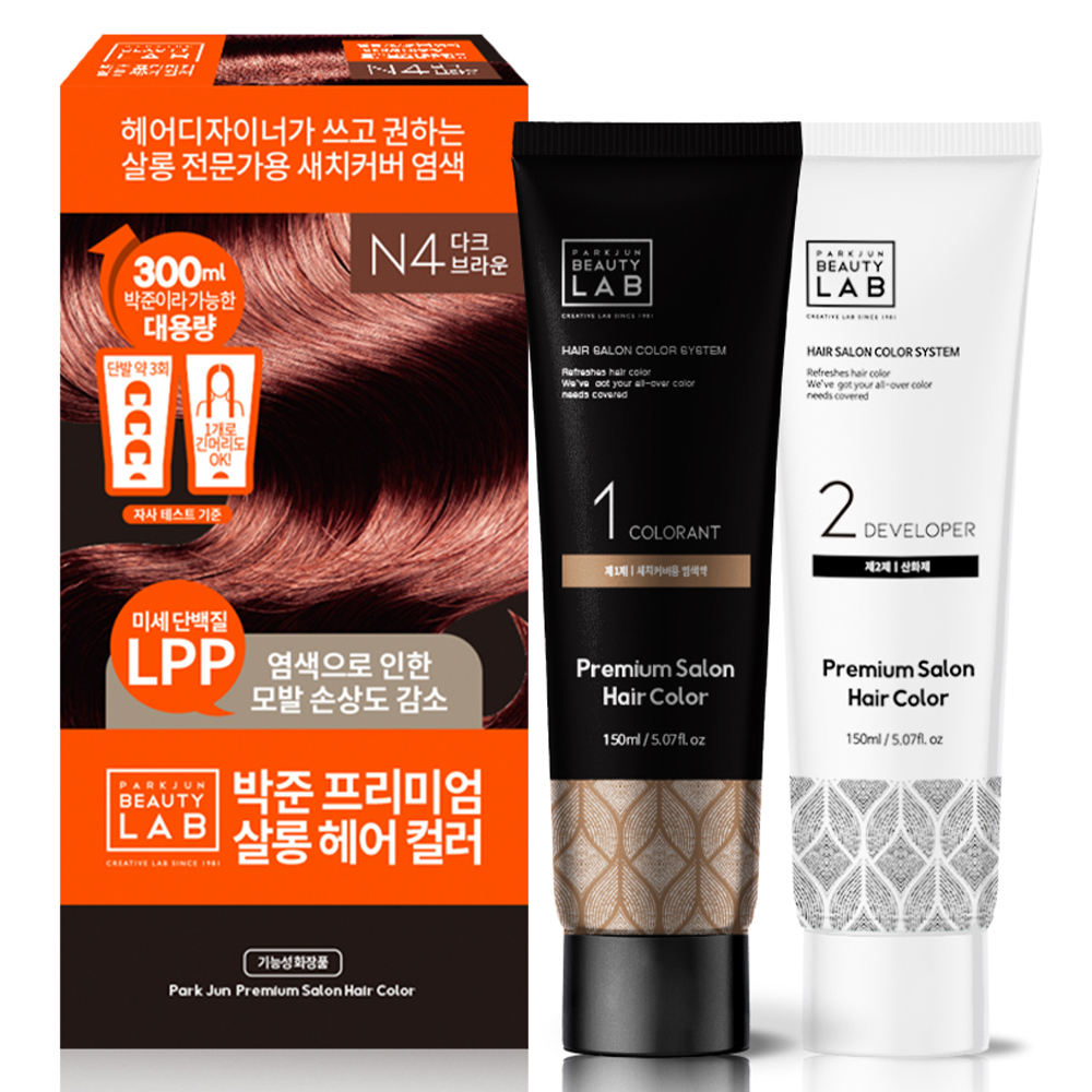 박준뷰티랩 헤어 살롱 컬러 염색제 새치커버용 150ml + 150ml 12,900원