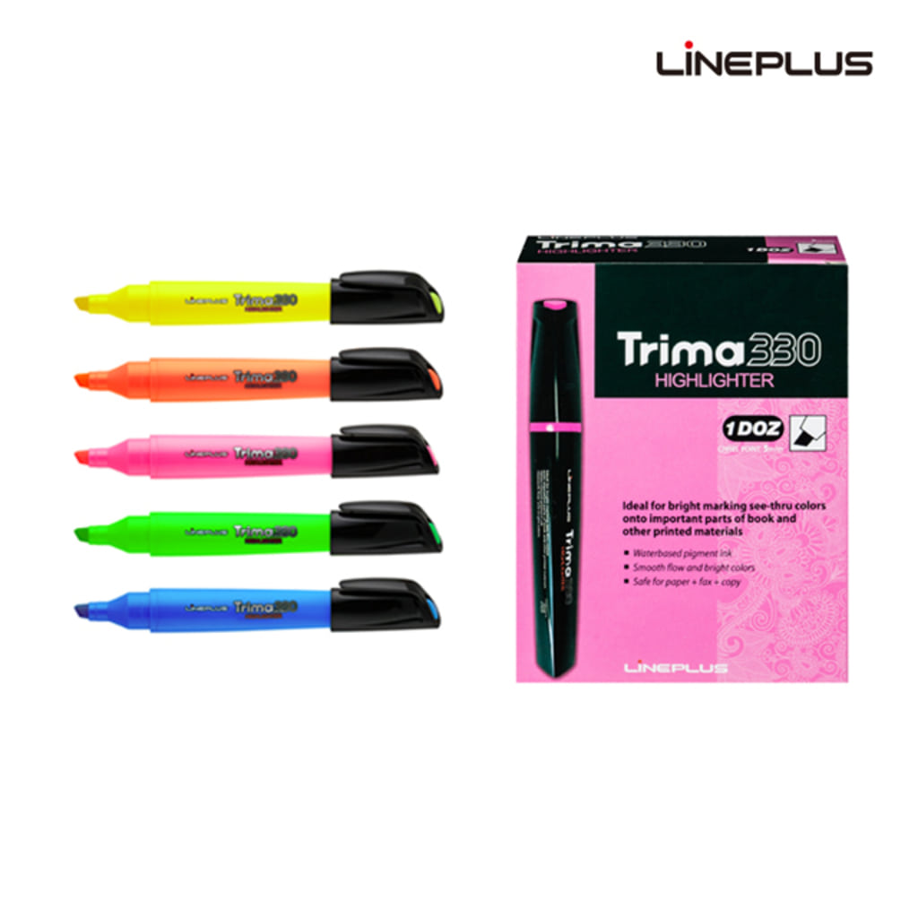 라인플러스 국산 트리마형광펜 칼라별 1박스 60타스 259,100원