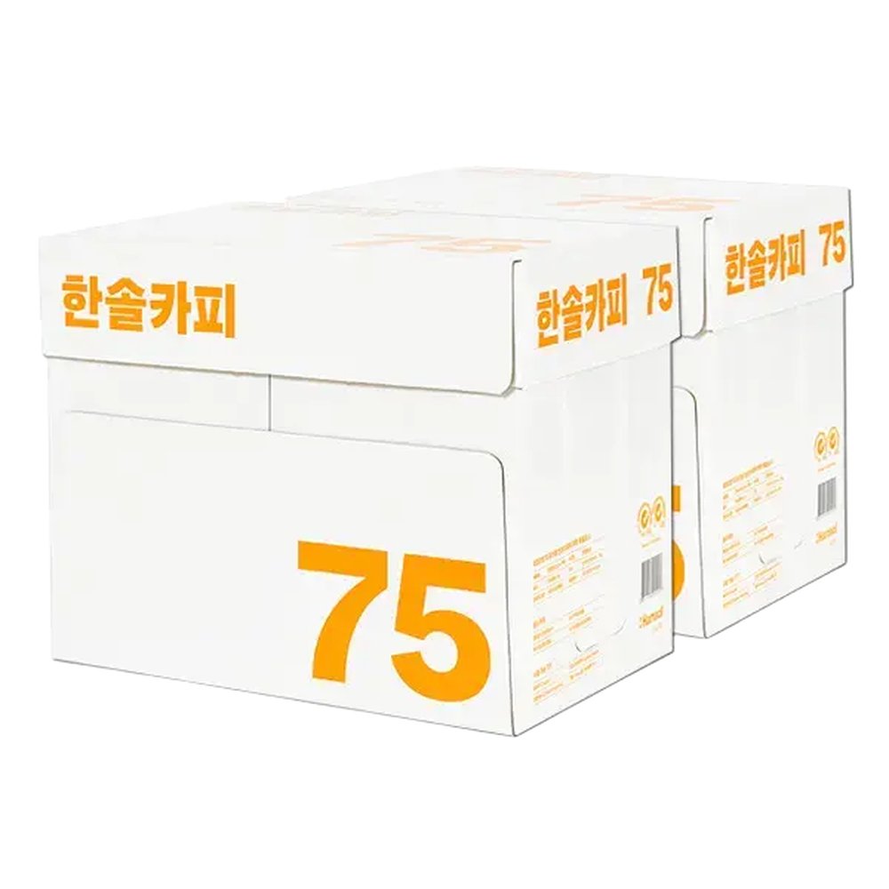 한솔제지(HANSOL COPY) A4용지 75g 2박스(5000매) 63,540원
