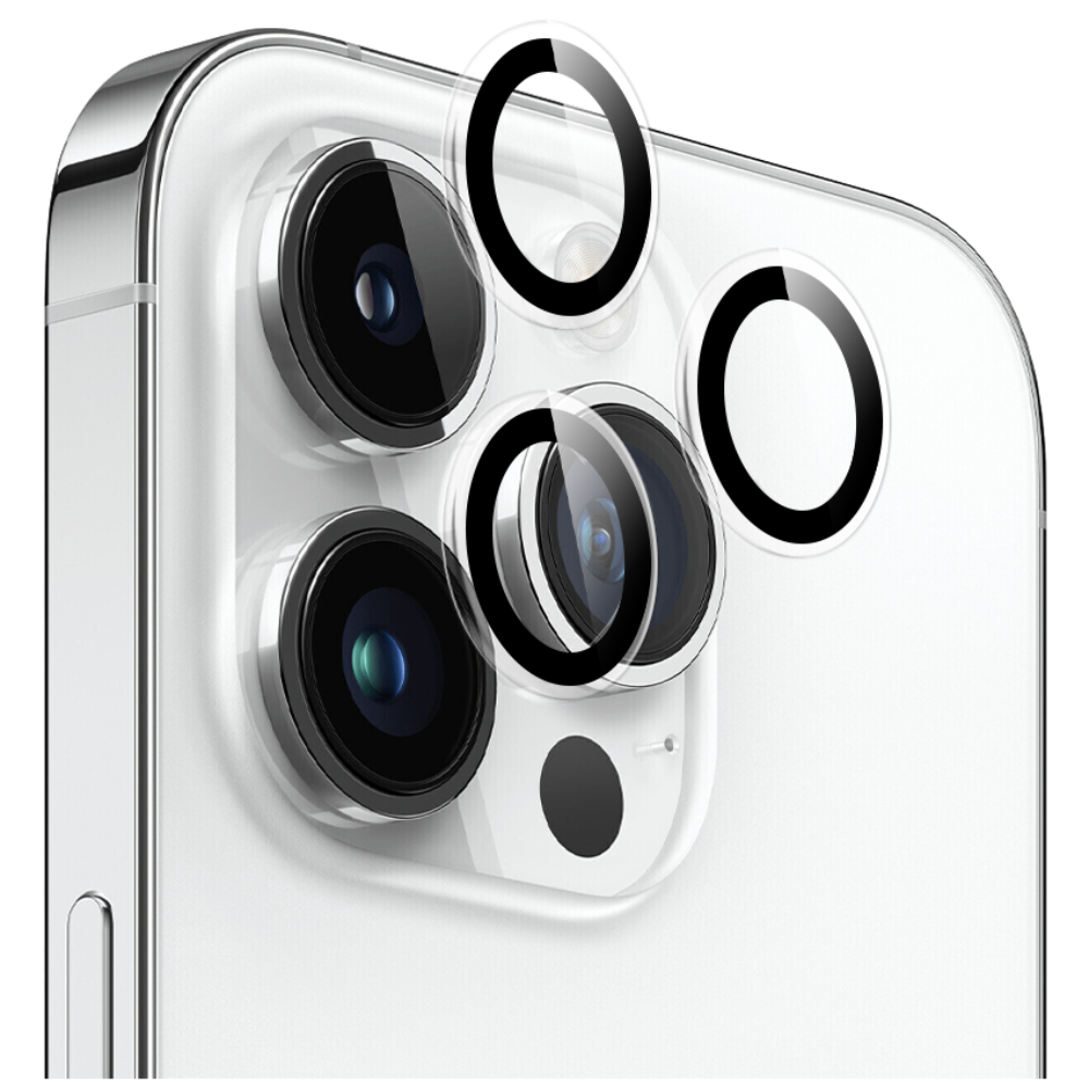 와이케이스 아이폰16 빛번짐 방지 메탈 프레임 링 휴대폰 카메라 렌즈 강화유리 액정보호필름, 2개 15,900원