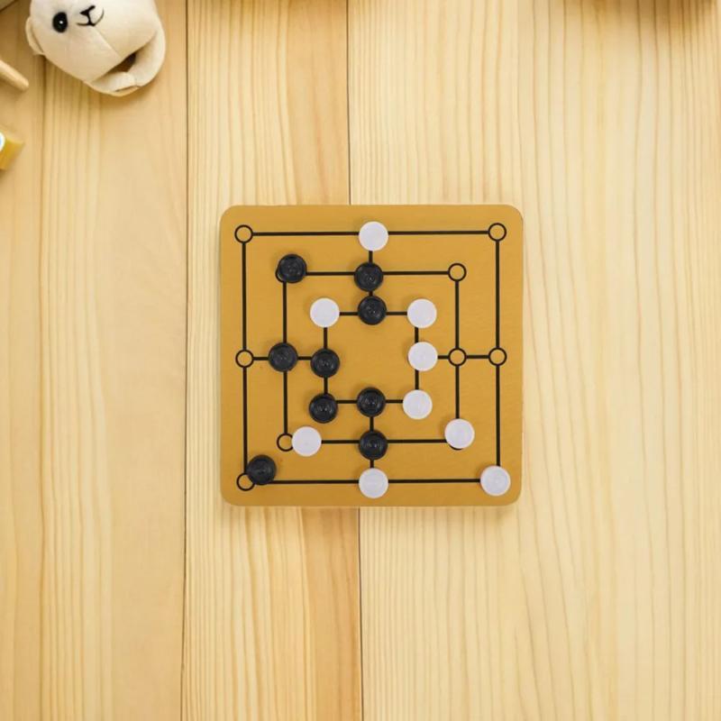 나인맨즈 모리스 전략 게임 휴대용 가족 모임 보드게임 두뇌 티저 여행용 체스 34,500원