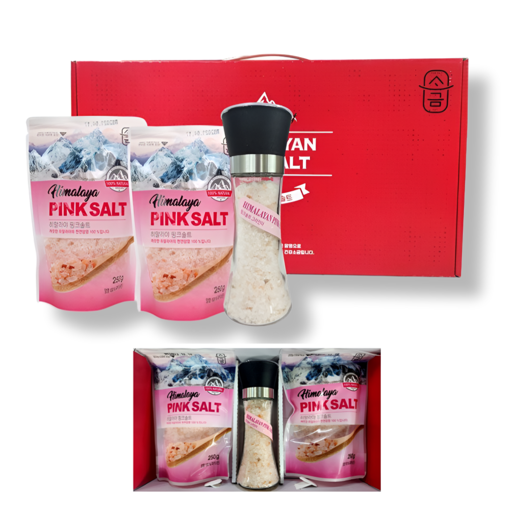 벨라룸 히말라야 핑크솔트 추석 답례품 기업 대량 선물세트, +그라인더 포함, 14세트, 14세트, 680g 133,000원