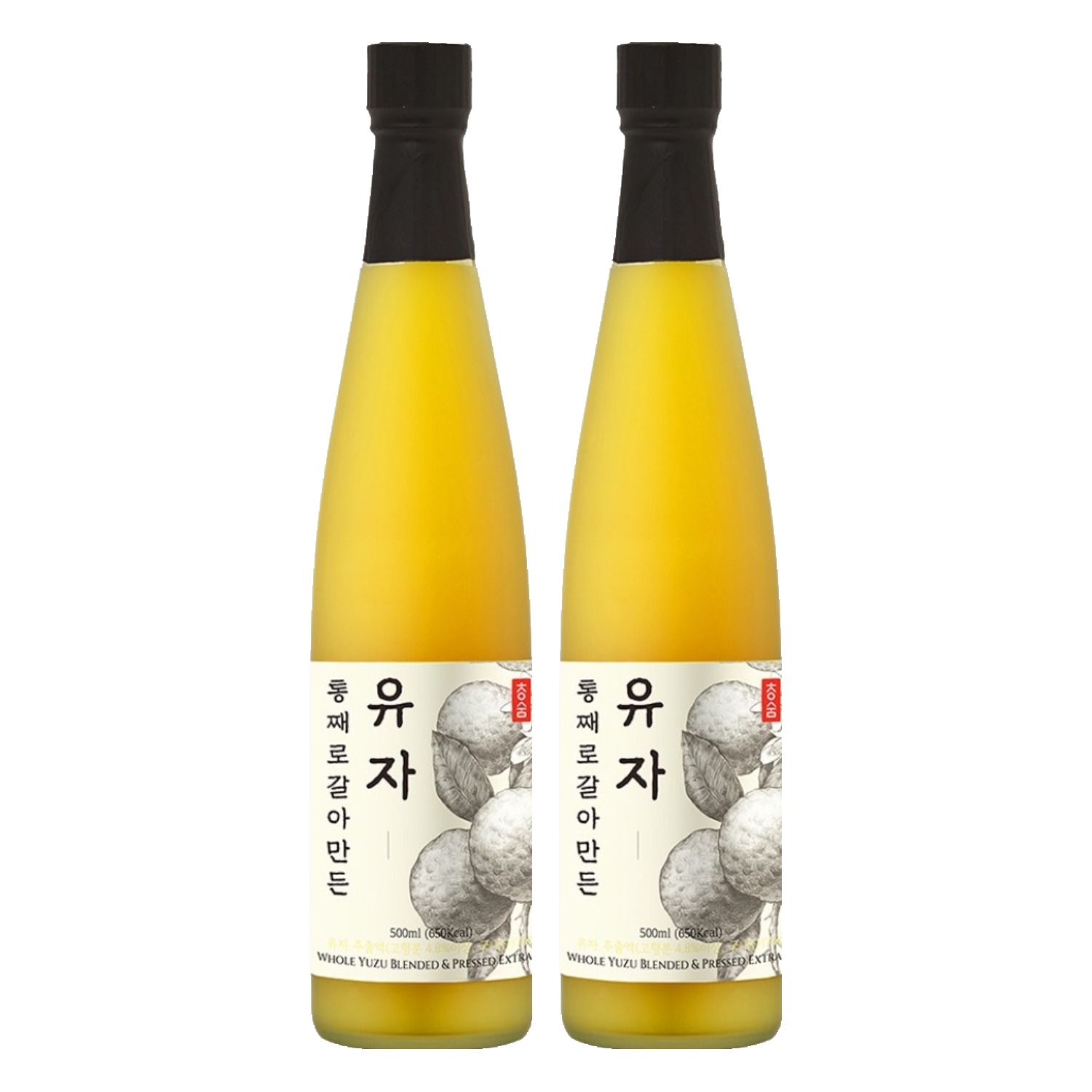 청숨 통째로 갈아만든 유자, 500ml, 2개 38,900원