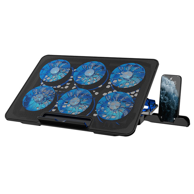 감성공장 6터보팬 쿨러 쿨링 노트북 거치대 (모바일 스탠드 포함), 블랙 20,790원