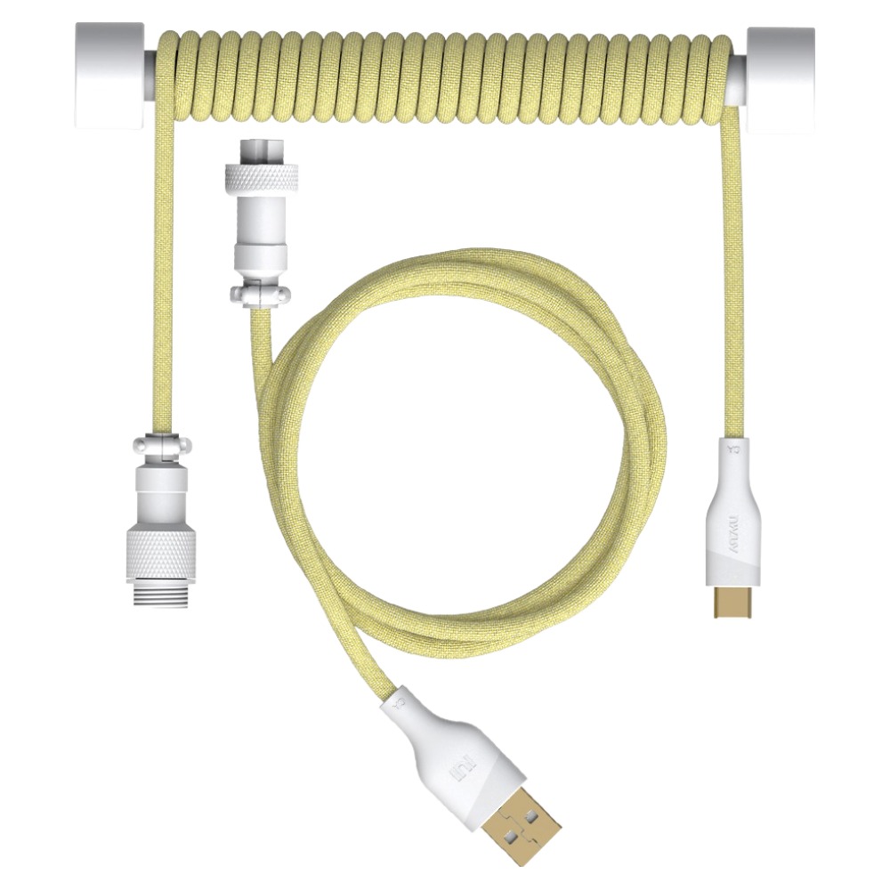 아트뮤 C타입 키보드 항공 코일 케이블, 홀더 클래식 옐로우, 1개, 130cm 27,400원