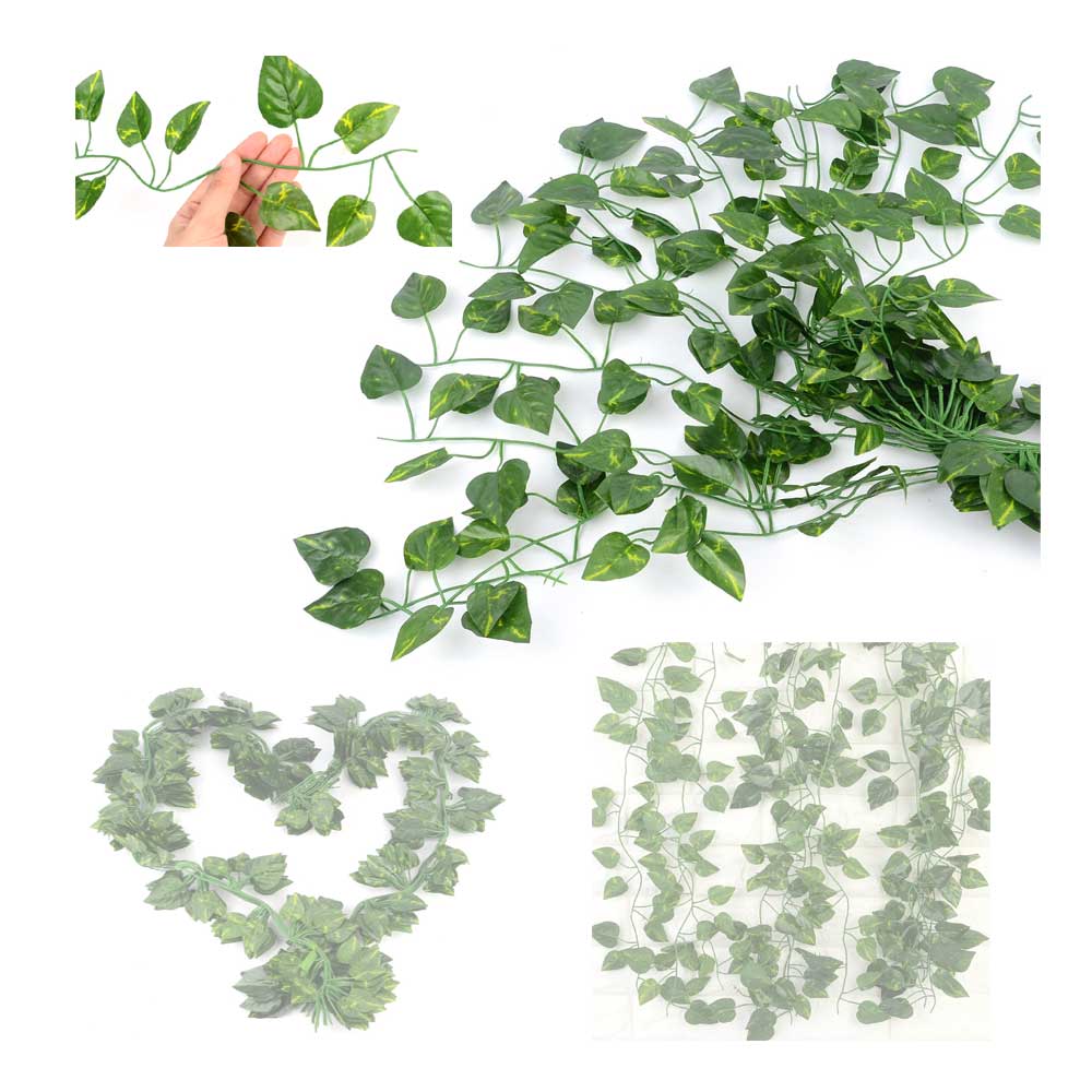 인테리어 실내조경 조화식물 스킨답서스 넝쿨조화 담쟁이넝쿨 2M 12줄 10,600원