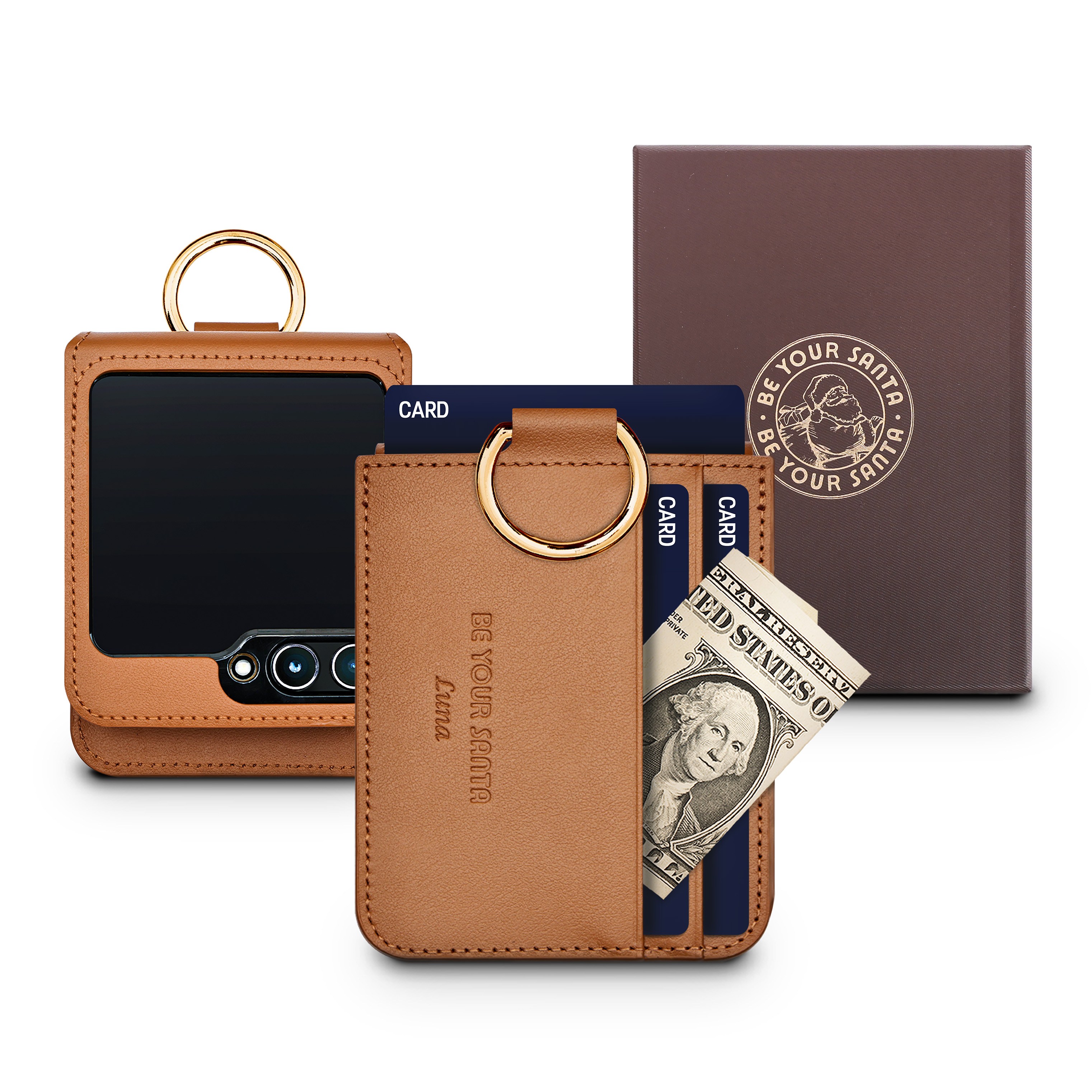 갤럭시 Z플립6 케이스 이태리 천연가죽 힌지보호 카드수납 링 루나케이스, 돌체케이스 86,500원