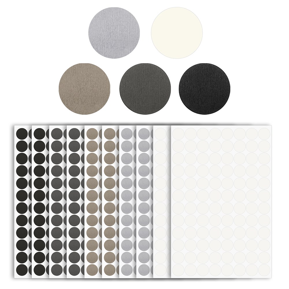 10장 접착식 나사 캡 스티커, 15/21mm 나사 구멍 커버 스티커, 질감 PVC 나사 머리 캡 스티커, 목재 가구 캐비닛 선반 용 나사 구멍 스티커 (5 가지 색상) 9,290원