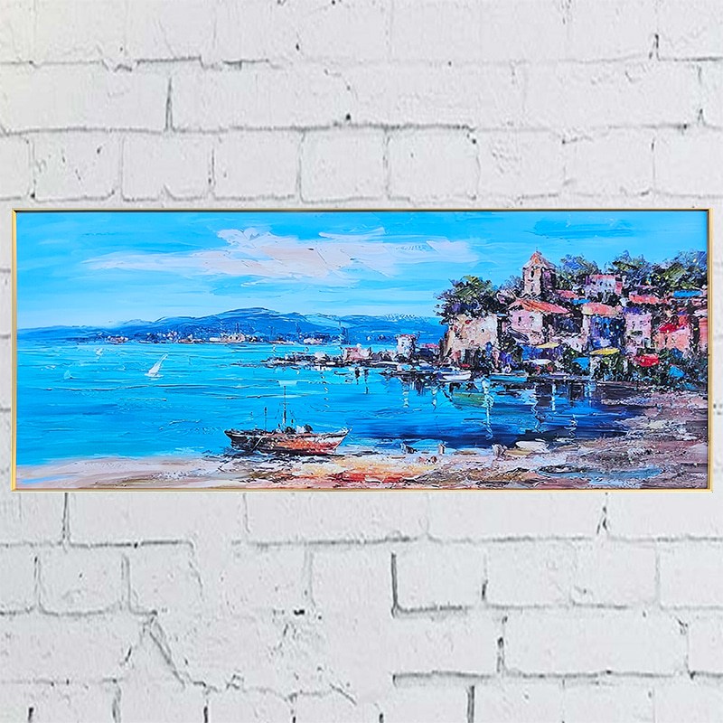 아크릴 큐빅 액자 60x150 지중해 216,000원