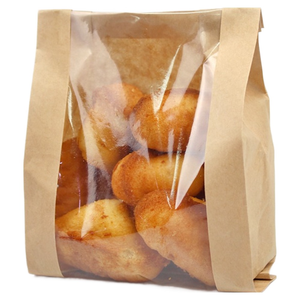 베스트팩 베이커리 샌드위치 투명 크라프트 창봉투 중소 12.5 x 6 x 20 cm 15,500원