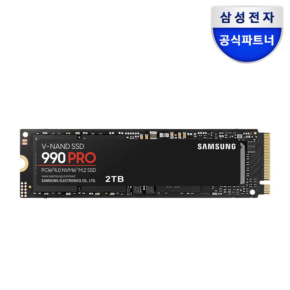 삼성전자 990 PRO M.2 NVMe PCIe4.0 SSD, 2TB, MZ-V9P2T0BW[나사증정] 643,000원