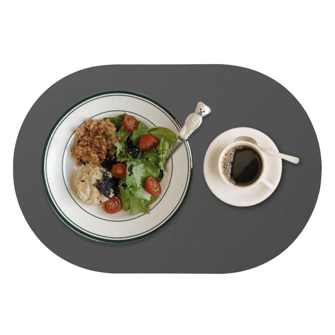 디아르 플래티넘 실리콘 방수 플레인 식탁매트, 차콜그레이, 43 x 29.5 cm, 1개 8,900원