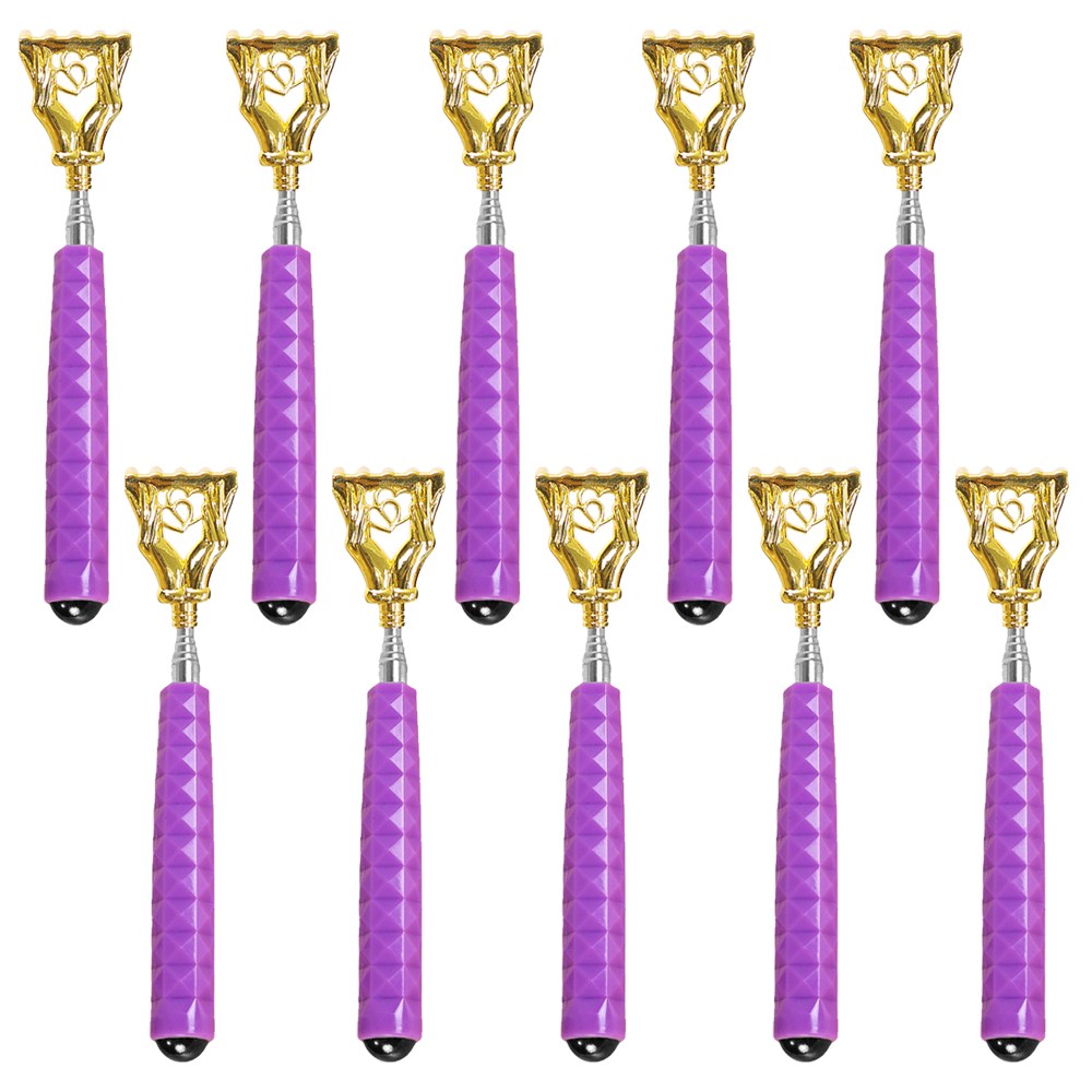 5단 접이식 휴대용골드 안테나 효자손 K타입 롤러볼 등긁이 등긁개 등글개, 04) 바이올렛, 10개 24,600원