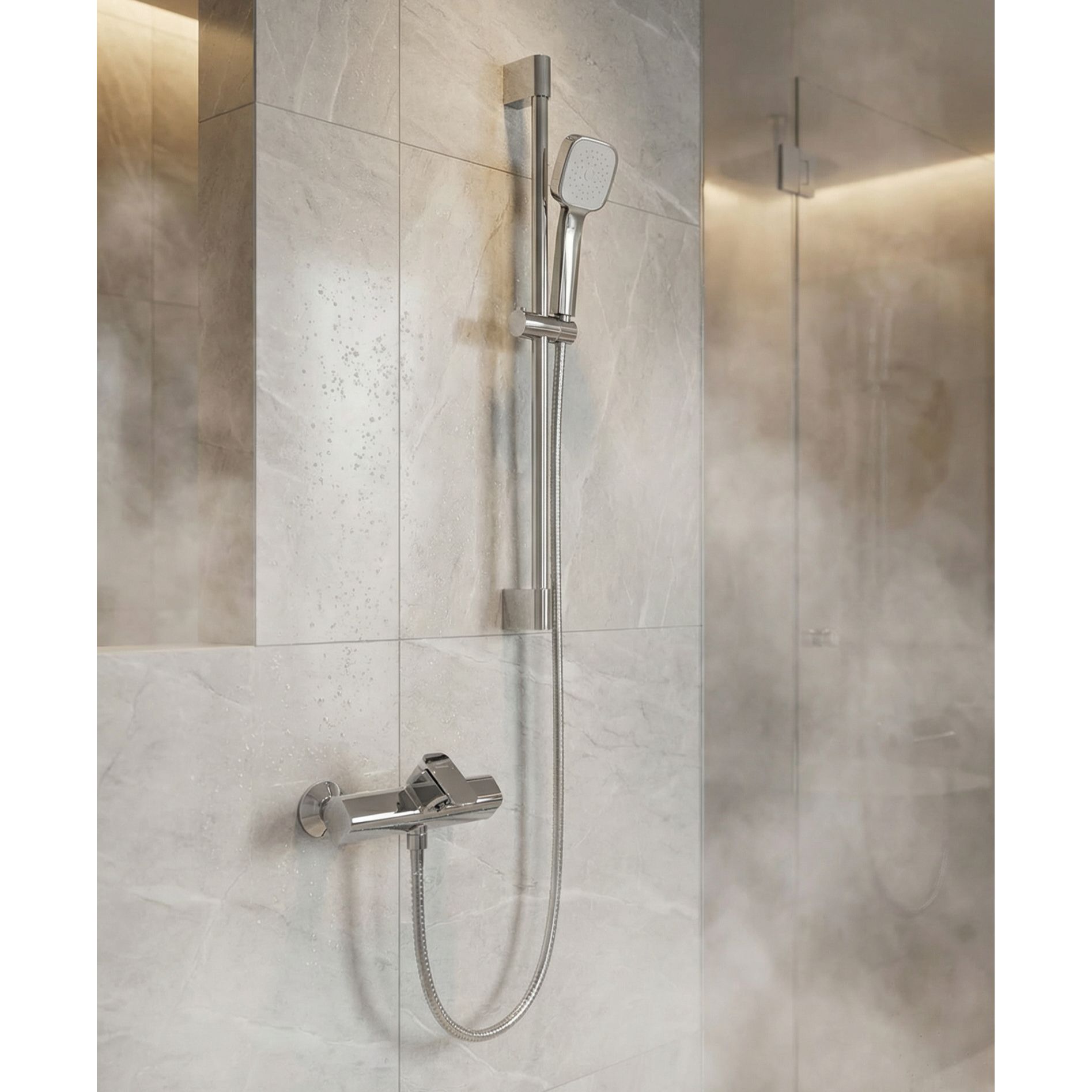 아메리칸스탠다드 욕조수전 샤워기 수전 크롬 리비어 FB2614 + 가변형 슬라이드바 크롬 FH6135 세트, 1개 195,000원