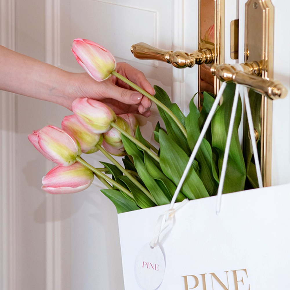 [B급 1+1] 생화같은 프리미엄 튤립 조화 - 블라썸 핑크, 1개 20,000원