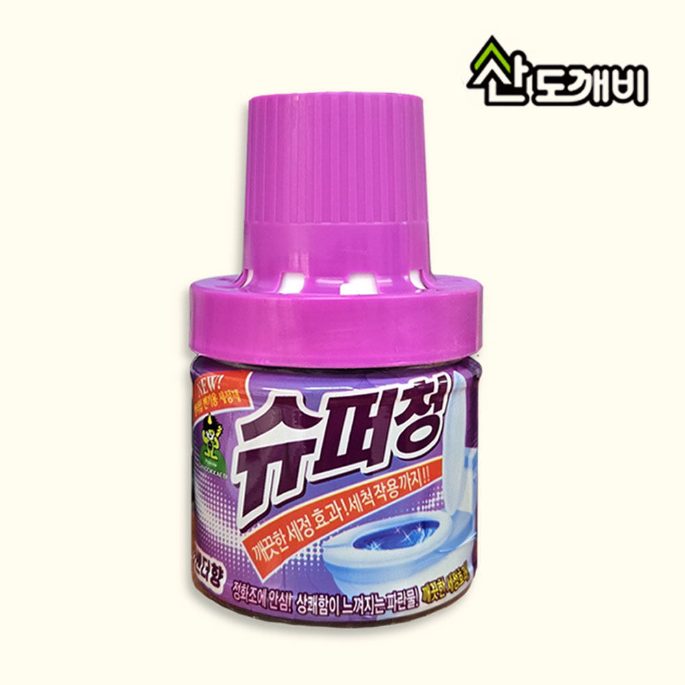산도깨비 슈퍼청 병 180g - 라벤더 /청크린 병/화장실 변기세정세/악취제거 4,400원
