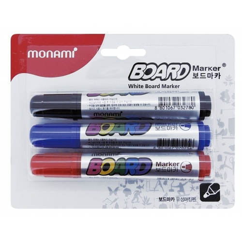 [감동] 모나미 2.0 보드마카 흑청적 3색세트 8,900원