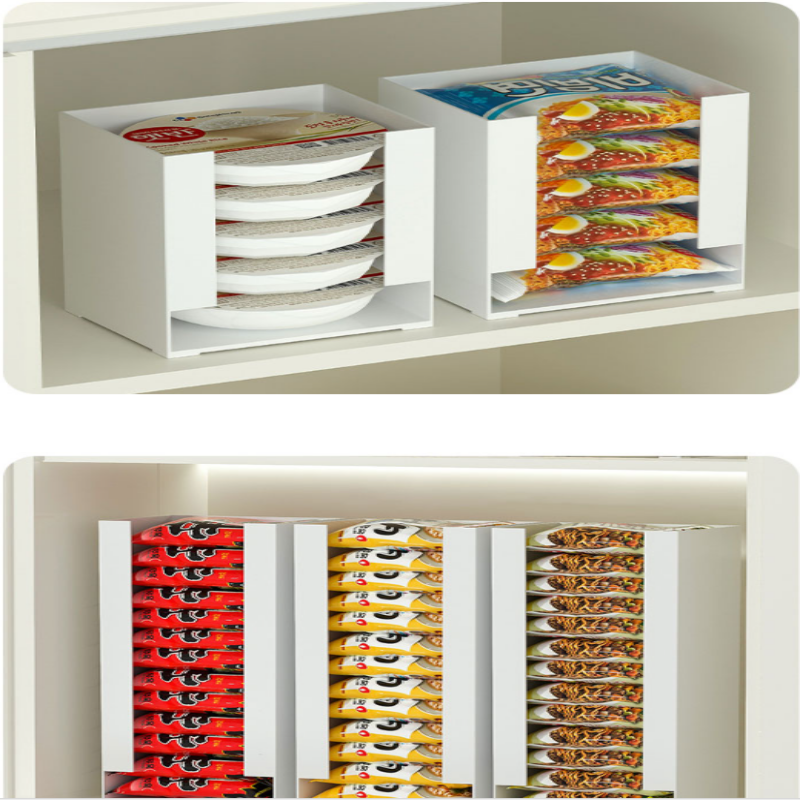 자동 디스펜서 컵라면 봉지라면 정리함 팬트리 수납랙 18,900원