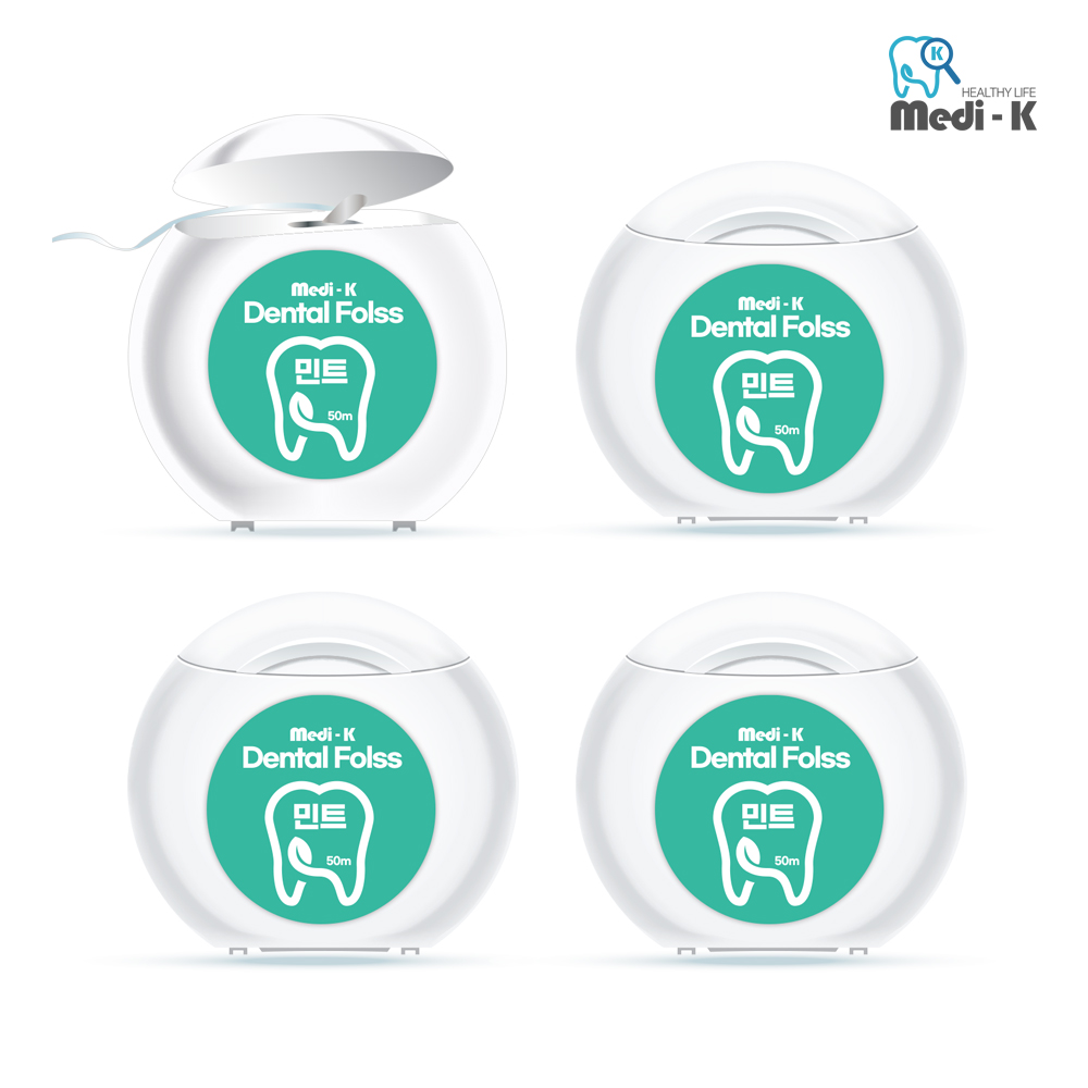 메디케이 끊어쓰는 치실 50m x 4 민트향, 4개, 50m 8,900원