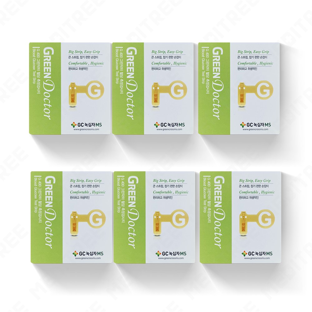 녹십자 g400 그린닥터 혈당측정검사지 GC 녹십자 메디스 MS 혈당 시험지 당뇨 스트립 혈당지 STRIP, 300개, 1개입 90,000원