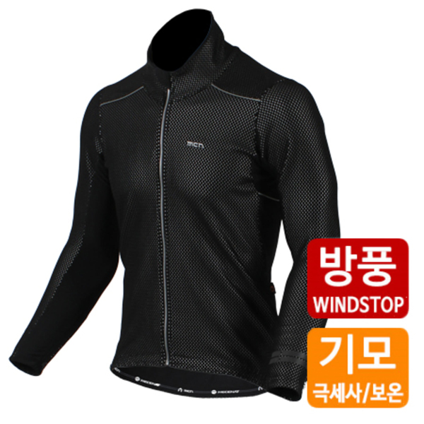 MCN CJL6017 블랙 방풍 기모 자켓 겨울 자전거의류 170,000원