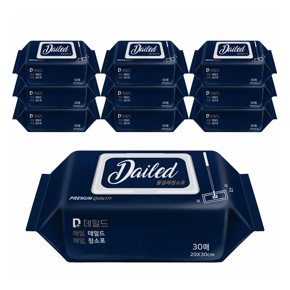 데일드 물걸레 청소포 실속형 30p, 10개 22,000원