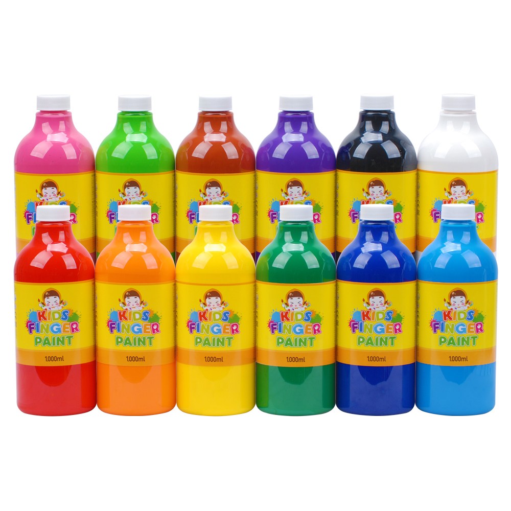 키즈 핑거페인트 1000ml 12색 세트 / 키즈맘아트 유아물감 형광물감 미술놀이 어린이물감 물감놀이 핑거페인트 대용량물감 엄마표미술놀이 촉감놀이 오감놀이 도트물감 액션페인팅 178,800원
