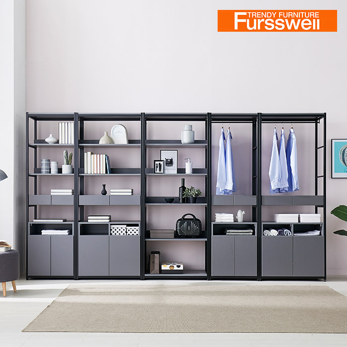 퍼스웰 리즈 선반장 진열장 장식장.행거형풀세트(SG_110) 1,298,000원