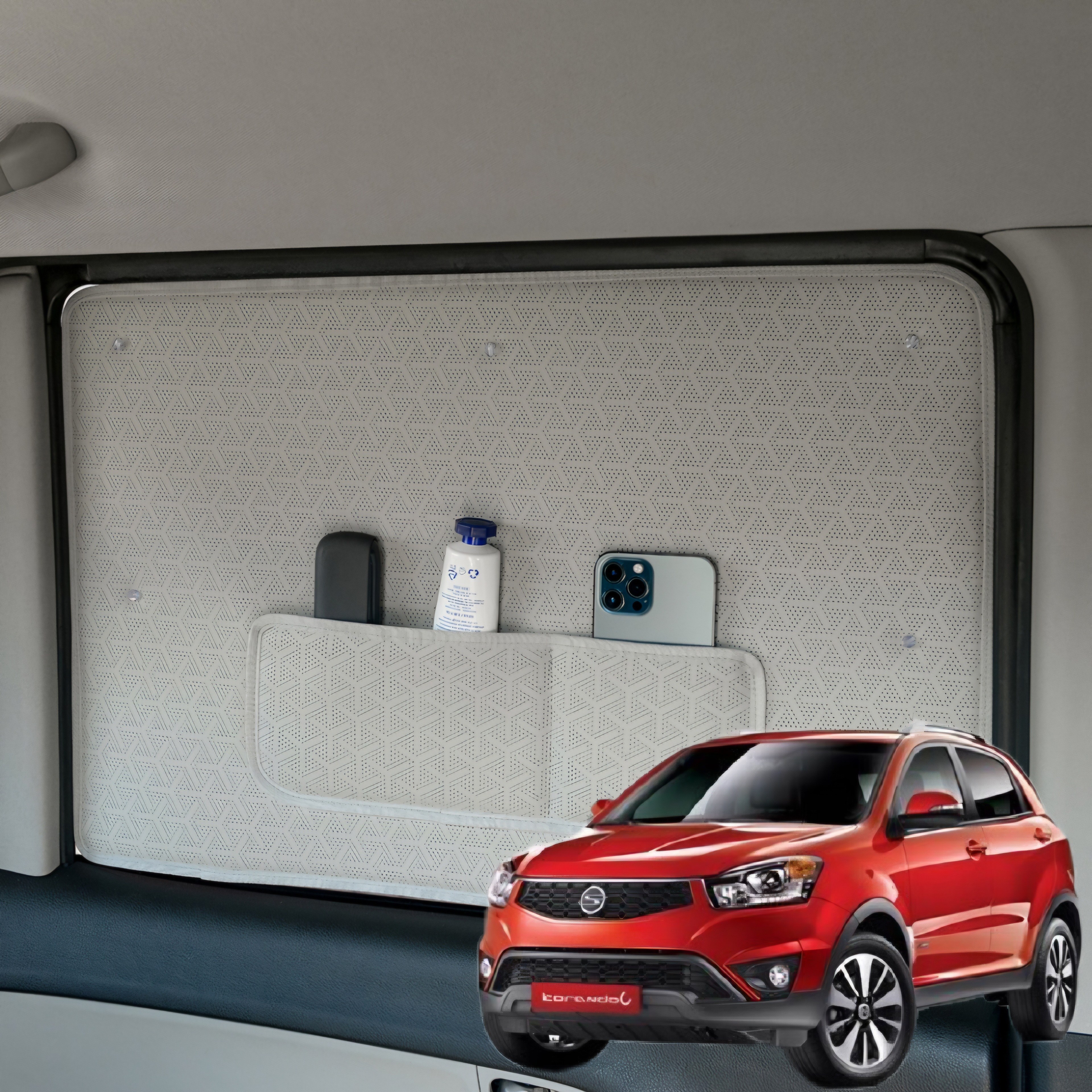 코란도C 햇빛가리개 암막커튼 차박커텐, 1세트, 2열(뒷좌석+쪽창) 35,000원