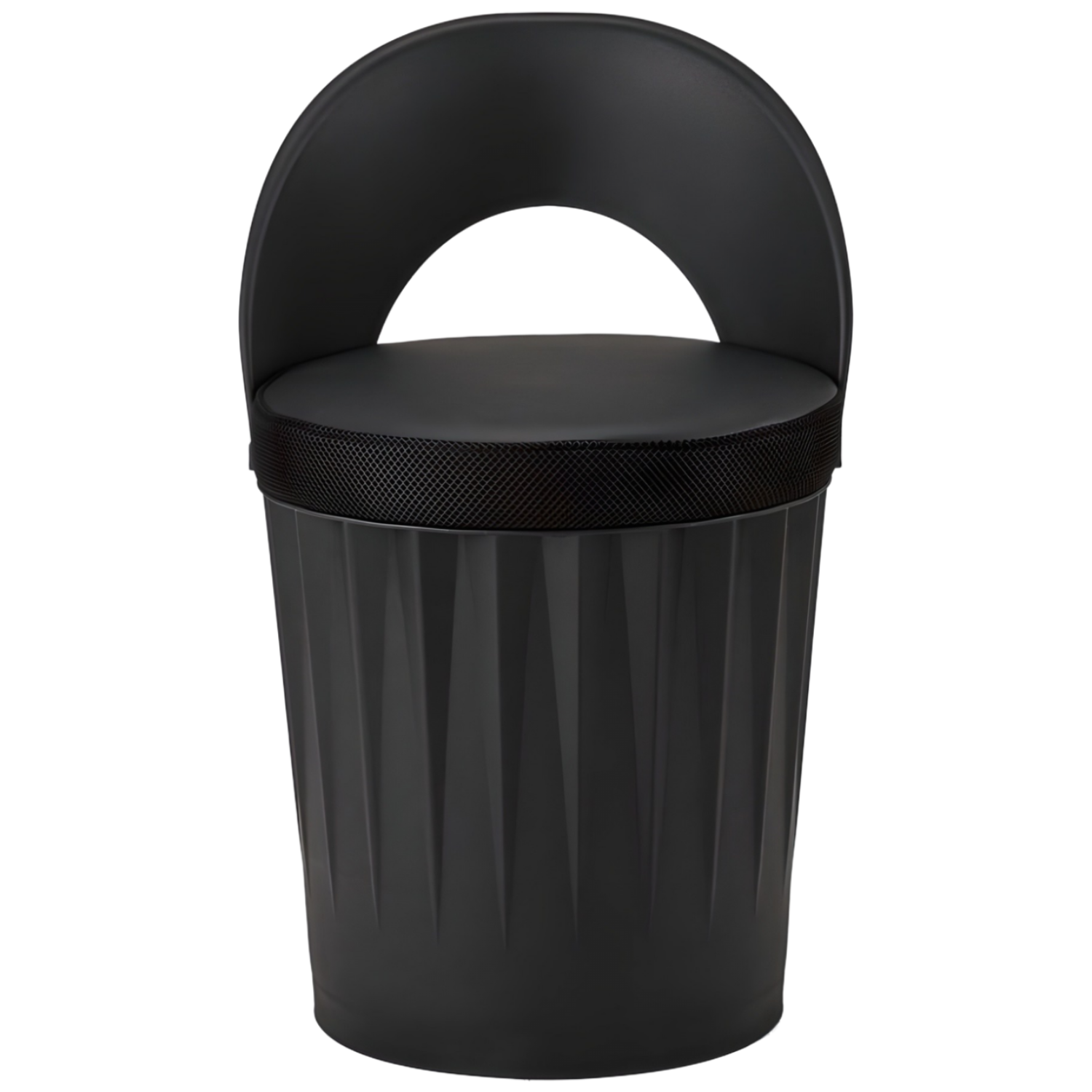 파란들 드럼체어 일체형 스툴의자 등받이형, 블랙, 1개, 블랙, 1개 21,600원