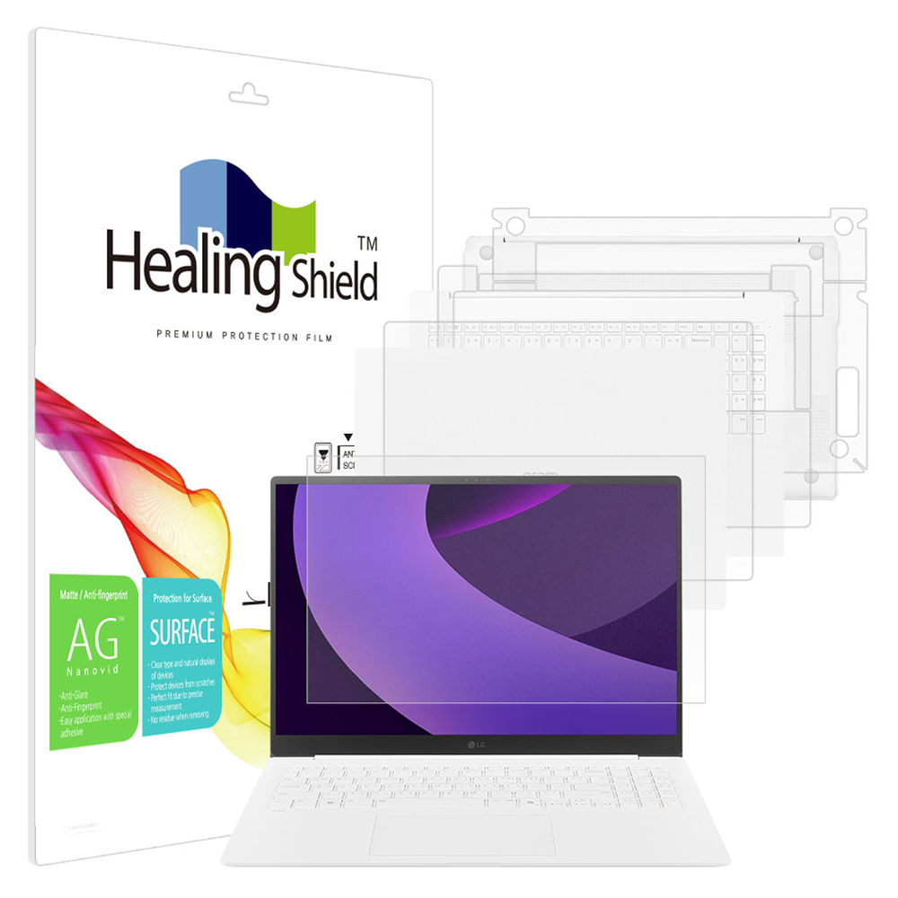 힐링쉴드 LG 그램 프로 AI 2026 16Z90TR 16ZD90TR 저반사 외부 보안필름 3종 세트 53,520원