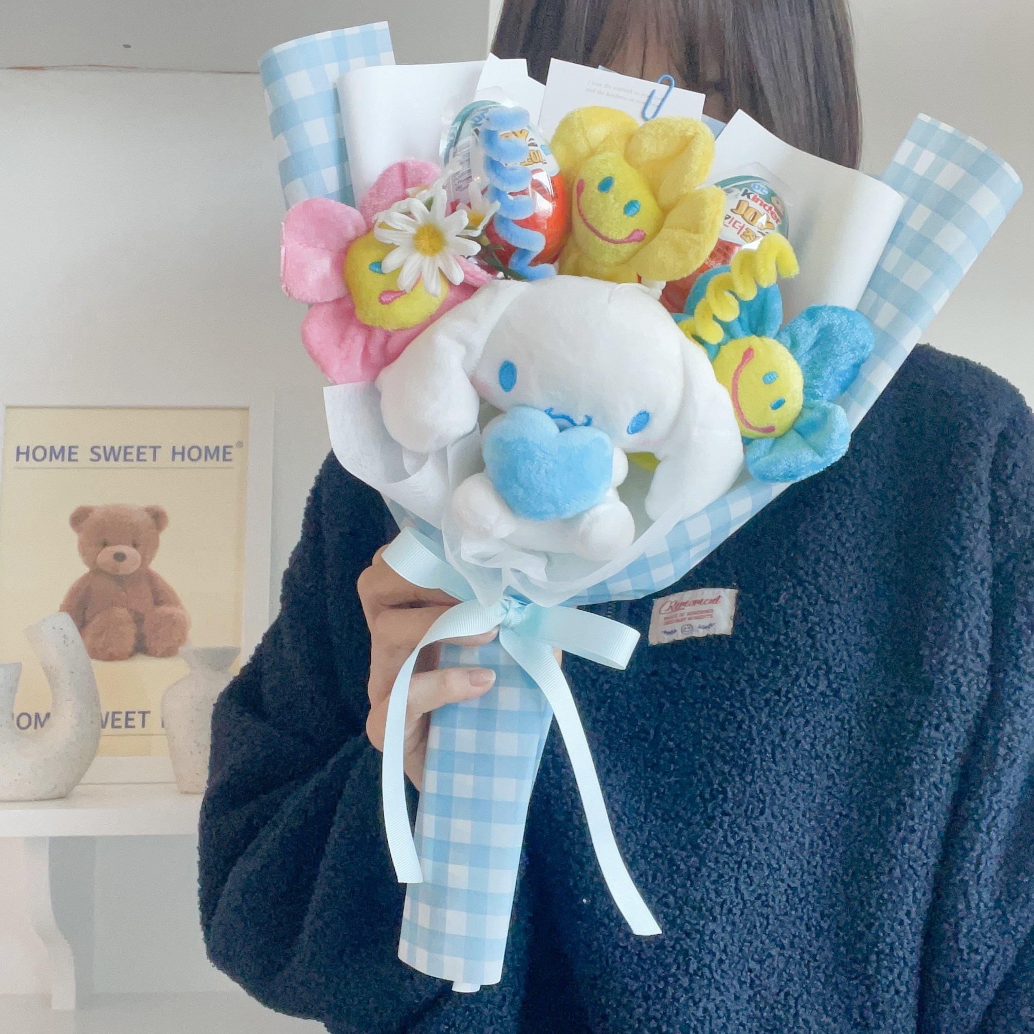 오후꽃 시나모롤 킨더조이 인형 꽃다발, 1개, 시나모롤 킨더조이 꽃다발 29,800원