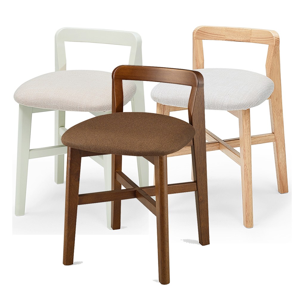 원목 등받이 화장대의자, 식탁보조의자, 콘솔체어, 카페의자, 네츄럴(원목) 57,000원