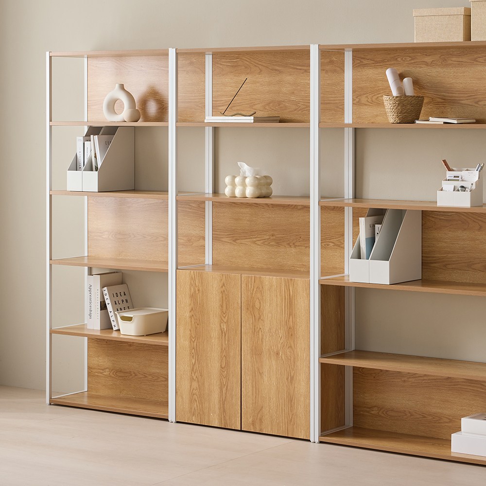 두로 800폭 5단 책장 수납형, 아카시아 199,000원